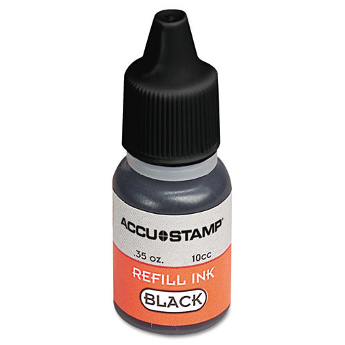 COSCO - ACCU-STAMP Gel Ink Refill, Black, 0.35 oz Bottle, Sold as 1 EA