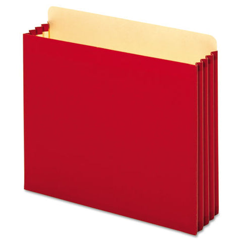 File Cabinet Pockets, Straight, 1 Pocket, Letter, Red, Sold as 1 Box, 10 Each per Box 