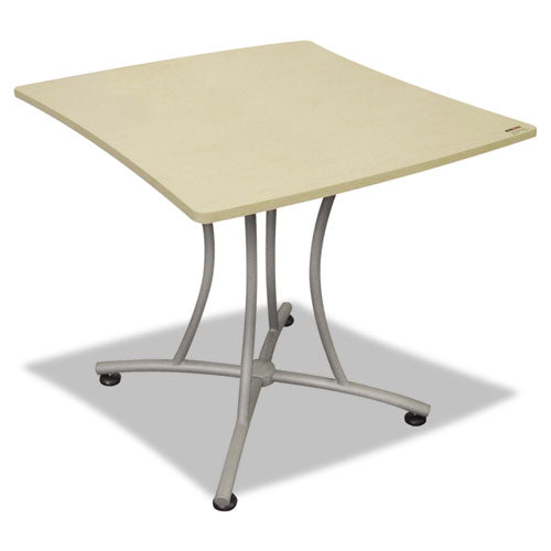 Trento Line Palermo Table, 33w x 31-1/2d x 29-1/2h, Oatmeal/Gray, Sold as 1 Each