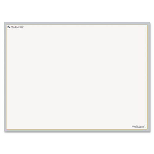 AT-A-GLANCE - WallMates Self-Adhesive Dry-Erase Open Planning Surface, White/Gray, 24-inch x 18-inch, Sold as 1 EA