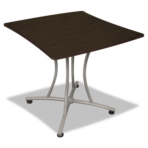 Trento Line Palermo Table, 33w x 31-1/2d x 29-1/2h, Mocha/Gray, Sold as 1 Each