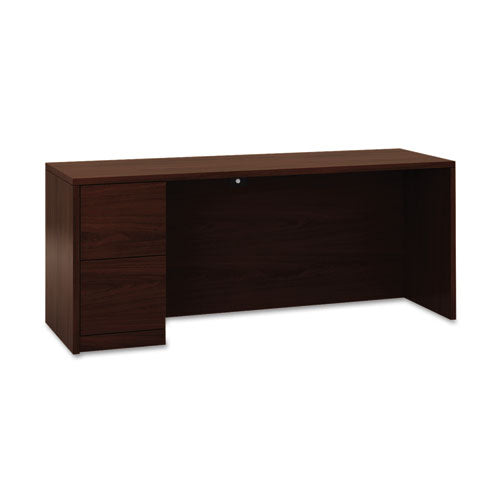 10500 Series Full-Height Left Pedestal Credenza, 72 x 24 x 29-1/2, Mahogany, Sold as 1 Each