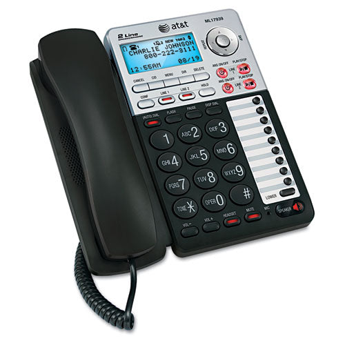 AT&T - ML17939 Two-Line Speakerphone with Caller ID and Digital Answering System, Sold as 1 EA