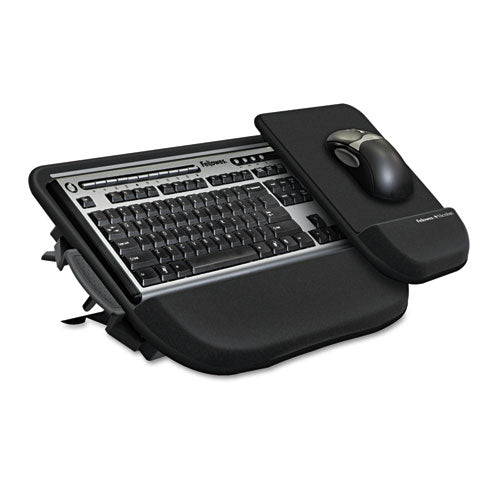 Tilt 'n Slide Keyboard Manager with Comfort Glide, 19-1/2w x 11-1/2d, Black, Sold as 1 Each