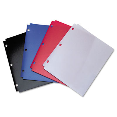 ACCO - Snapper Twin Pocket Poly Folder, 8-1/2 x 11, Assorted Colors, Sold as 1 EA