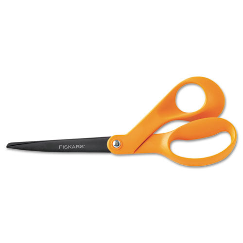 Our Finest Scissors, 8" Length, 3-1/10" Cut, Orange, Sold as 1 Each