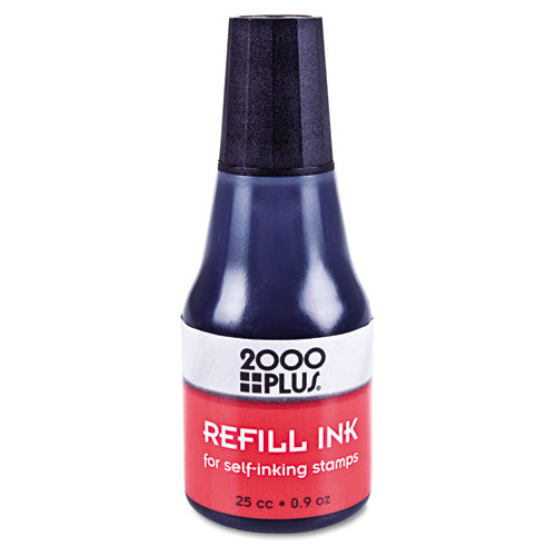 COSCO - 2000 PLUS Self-Inking Refill Ink, Black, .9 oz Bottle, Sold as 1 EA