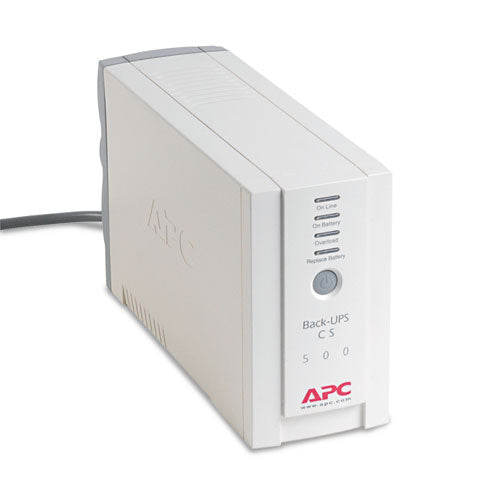 APC - Back-UPS CS Battery Backup System Six-Outlet 500 Volt-Amps, Sold as 1 EA