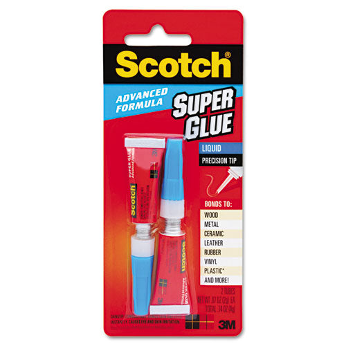 Scotch - Scotch Single Use Super Glue, 1/2 Gram Tube, Liquid, Sold as 1 PK
