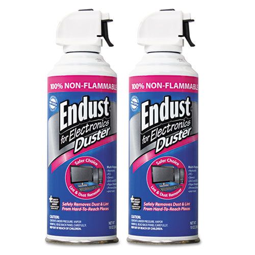 Endust - Compressed Gas Duster, 2 10oz Cans/Pack, Sold as 1 PK
