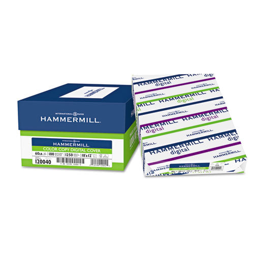 Hammermill - Color Copy Digital Cover Stock, 60 lbs., 18 x 12, White, 250 Sheets, Sold as 1 PK