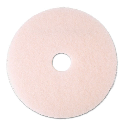 3M - Eraser Burnish Floor Pad 3600, 20-inch, Pink, 5 Pads/Carton, Sold as 1 CT