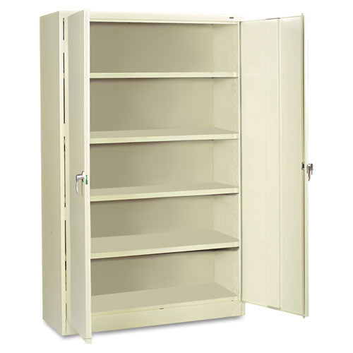 Assembled Jumbo Steel Storage Cabinet, 48w x 24d x 78h, Putty, Sold as 1 Each
