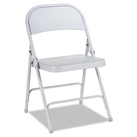Alera - Steel Folding Chair, Gray, 4/Carton, Sold as 1 CT