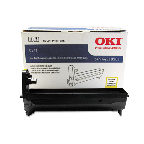 Oki - 44318501 Drum, 20,000 Page-Yield,Yellow, Sold as 1 EA