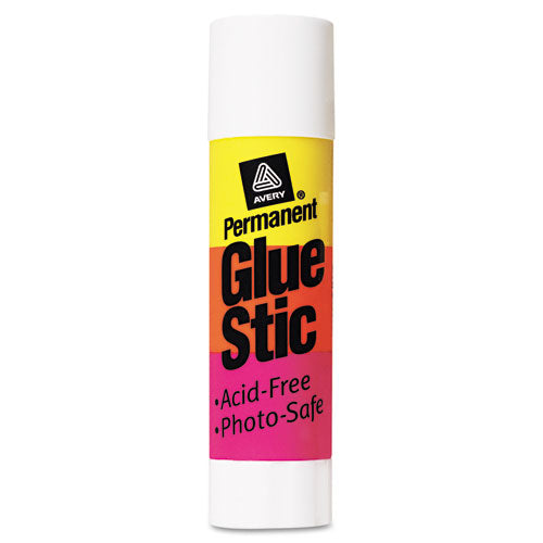Avery - Clear Application Permanent Glue Stic, .26 oz, Stick, Sold as 1 EA