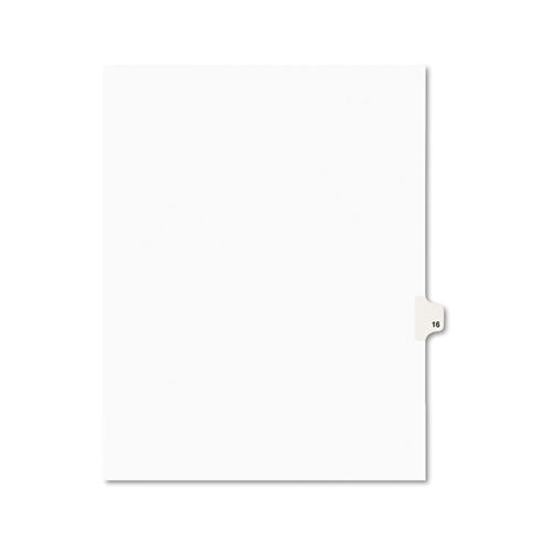 Avery - Avery-Style Legal Side Tab Divider, Title: 16, Letter, White, 25/Pack, Sold as 1 PK