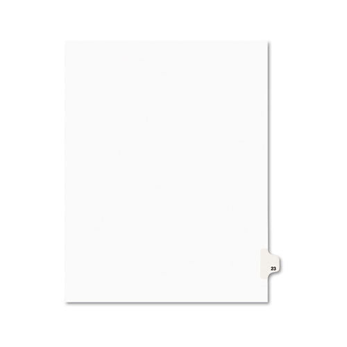 Avery - Avery-Style Legal Side Tab Divider, Title: 23, Letter, White, 25/Pack, Sold as 1 PK