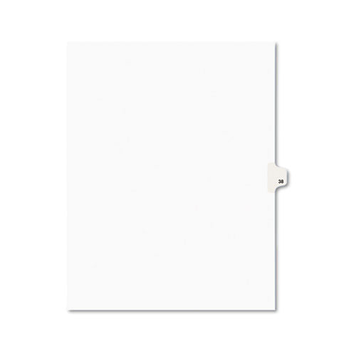 Avery - Avery-Style Legal Side Tab Divider, Title: 38, Letter, White, 25/Pack, Sold as 1 PK