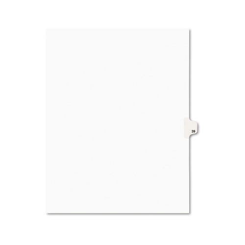 Avery - Avery-Style Legal Side Tab Divider, Title: 39, Letter, White, 25/Pack, Sold as 1 PK