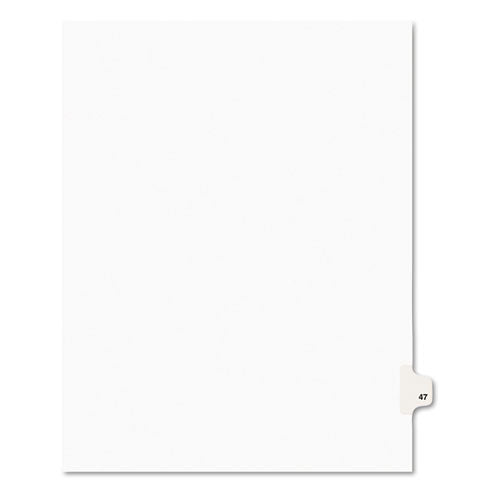 Avery - Avery-Style Legal Side Tab Divider, Title: 47, Letter, White, 25/Pack, Sold as 1 PK