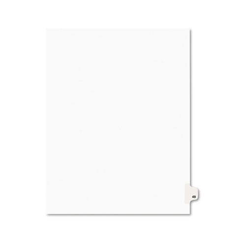 Avery - Avery-Style Legal Side Tab Divider, Title: 49, Letter, White, 25/Pack, Sold as 1 PK