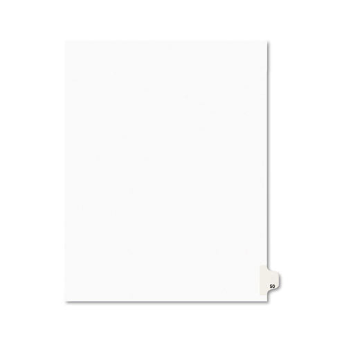 Avery - Avery-Style Legal Side Tab Divider, Title: 50, Letter, White, 25/Pack, Sold as 1 PK