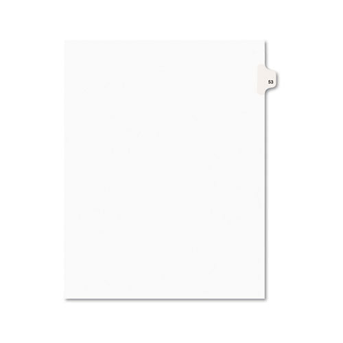 Avery - Avery-Style Legal Side Tab Divider, Title: 53, Letter, White, 25/Pack, Sold as 1 PK