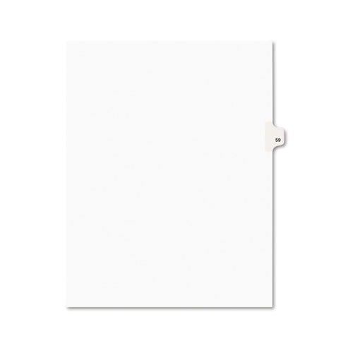 Avery - Avery-Style Legal Side Tab Divider, Title: 59, Letter, White, 25/Pack, Sold as 1 PK