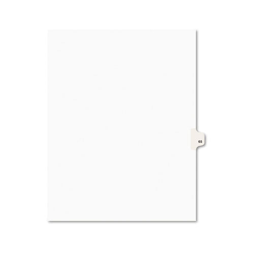 Avery - Avery-Style Legal Side Tab Divider, Title: 65, Letter, White, 25/Pack, Sold as 1 PK