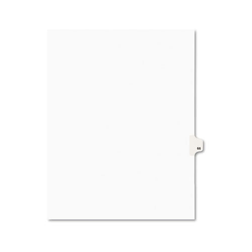 Avery - Avery-Style Legal Side Tab Divider, Title: 66, Letter, White, 25/Pack, Sold as 1 PK