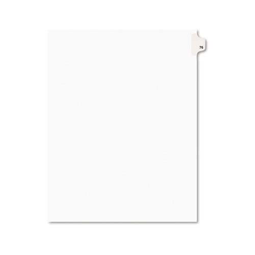 Avery - Avery-Style Legal Side Tab Divider, Title: 76, Letter, White, 25/Pack, Sold as 1 PK