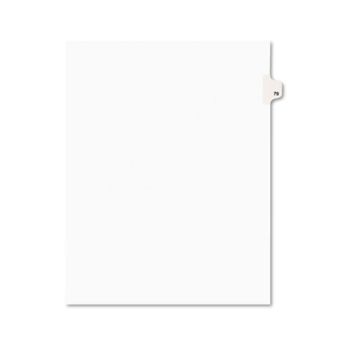 Avery - Avery-Style Legal Side Tab Divider, Title: 79, Letter, White, 25/Pack, Sold as 1 PK
