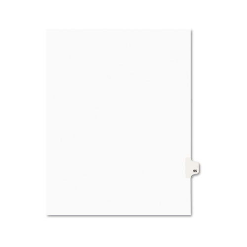 Avery - Avery-Style Legal Side Tab Divider, Title: 95, Letter, White, 25/Pack, Sold as 1 PK