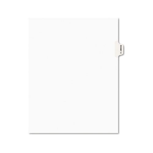 Avery - Preprinted Legal Side Tab Dividers, Exhibit C, Letter, White, 25/Pack, Sold as 1 PK