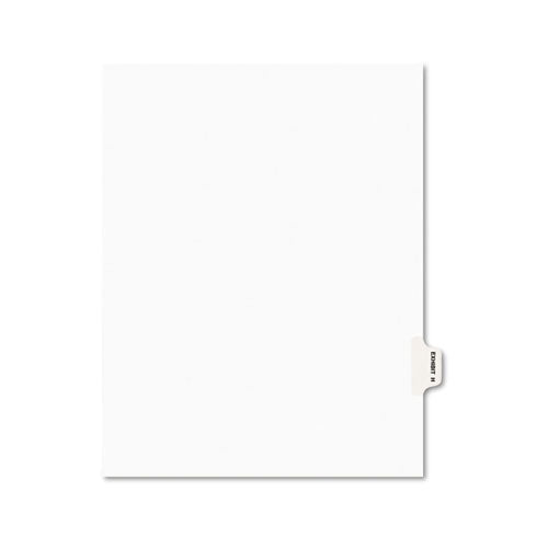Avery - Preprinted Legal Side Tab Dividers, Exhibit H, Letter, White, 25/Pack, Sold as 1 PK