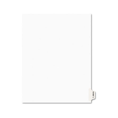 Avery - Preprinted Legal Side Tab Dividers, Exhibit J, Letter, White, 25/Pack, Sold as 1 PK