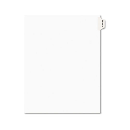 Avery - Preprinted Legal Side Tab Dividers, Exhibit K, Letter, White, 25/Pack, Sold as 1 PK