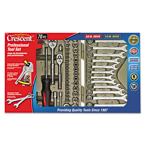 70-Piece Professional Tool Set, Sold as 1 Each