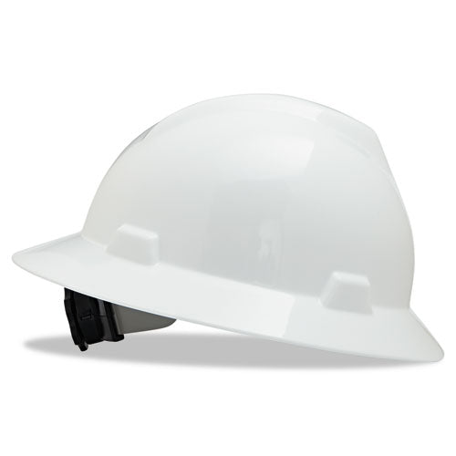 V-Gard Hard Hats, Fas-Trac Ratchet Suspension, Size 6 1/2 - 8, White, Sold as 1 Each