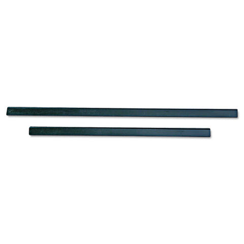 ErgoTec Replacement Squeegee Blades, 12" Wide, Black Rubber, Soft, Sold as 1 Each