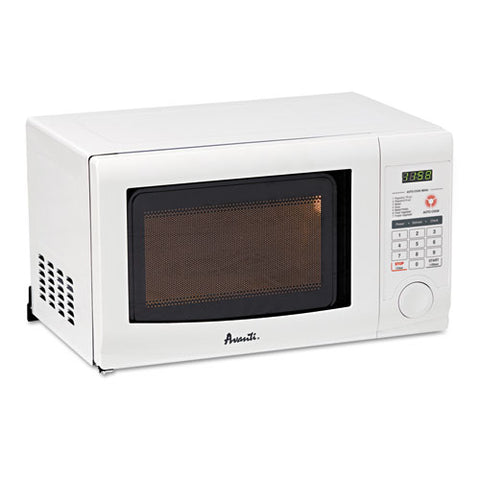 0.7 Cubic Foot Capacity Microwave Oven, 700 Watts, White, Sold as 1 Each