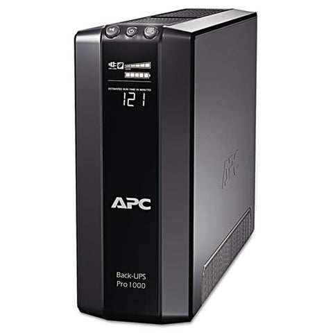 APC - Back-UPS Pro 1000 Battery Backup System, 1000 VA, 8 Outlets, 355 J, Sold as 1 EA