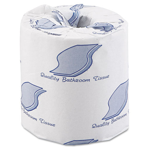 Bath Tissue, Wrapped, 2-Ply, White, 500 Sheets/Roll, 96 Rolls/Carton, Sold as 1 Carton, 96 Each per Carton 