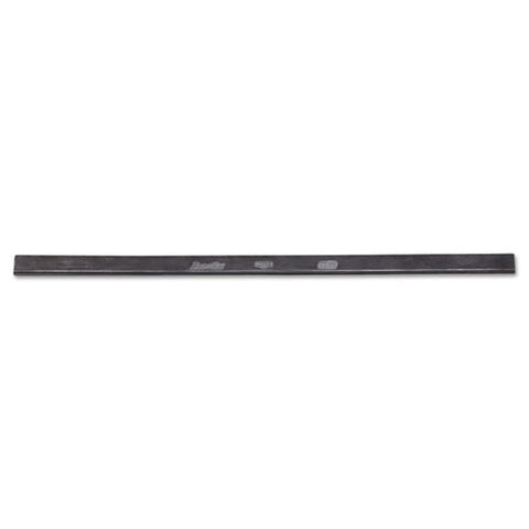 ErgoTec Replacement Squeegee Blades, 18" Wide, Black Rubber, Hard, Sold as 1 Each