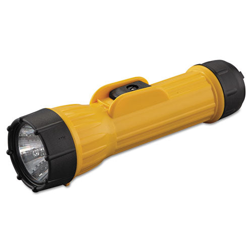 Industrial Heavy-Duty Flashlight, 2D (Sold Separately), Yellow/Black, Sold as 1 Each