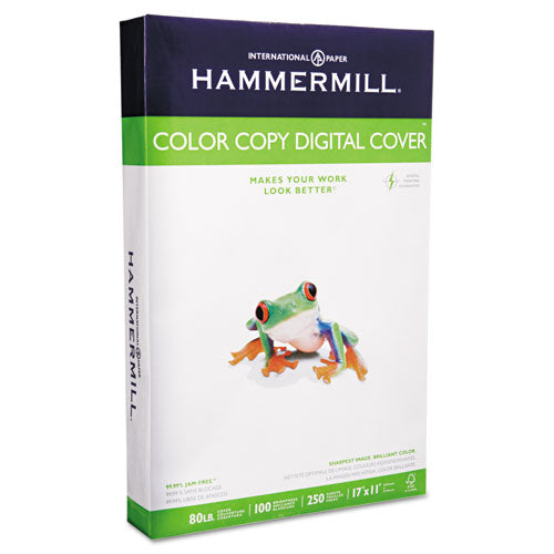 Hammermill - Color Copy Digital Cover Stock, 80 lbs., 11 x 17, White, 250 Sheets, Sold as 1 PK