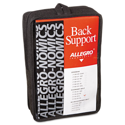 Economy Back Support Belt, Large, Black, Sold as 1 Each