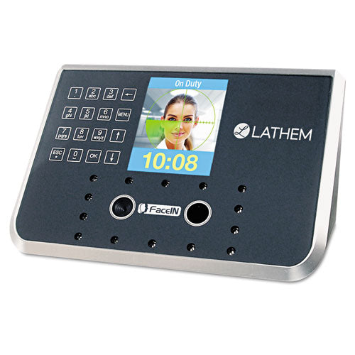 Face Recognition Time Clock System. 500 Employees, Gray, 7-1/4 x 3-1/2 x 5-1/4, Sold as 1 Each