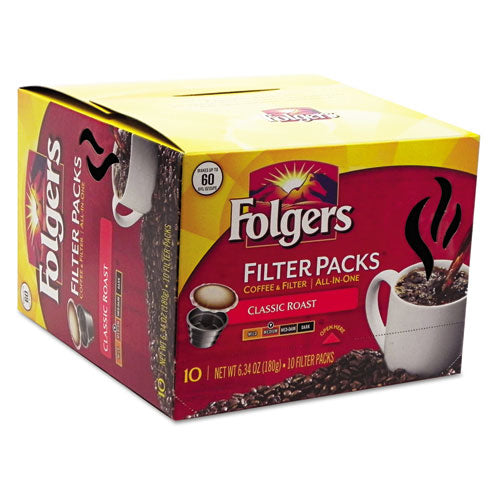 Coffee Filter Packs, Classic Roast, 60/Carton, Sold as 1 Carton, 60 Each per Carton 